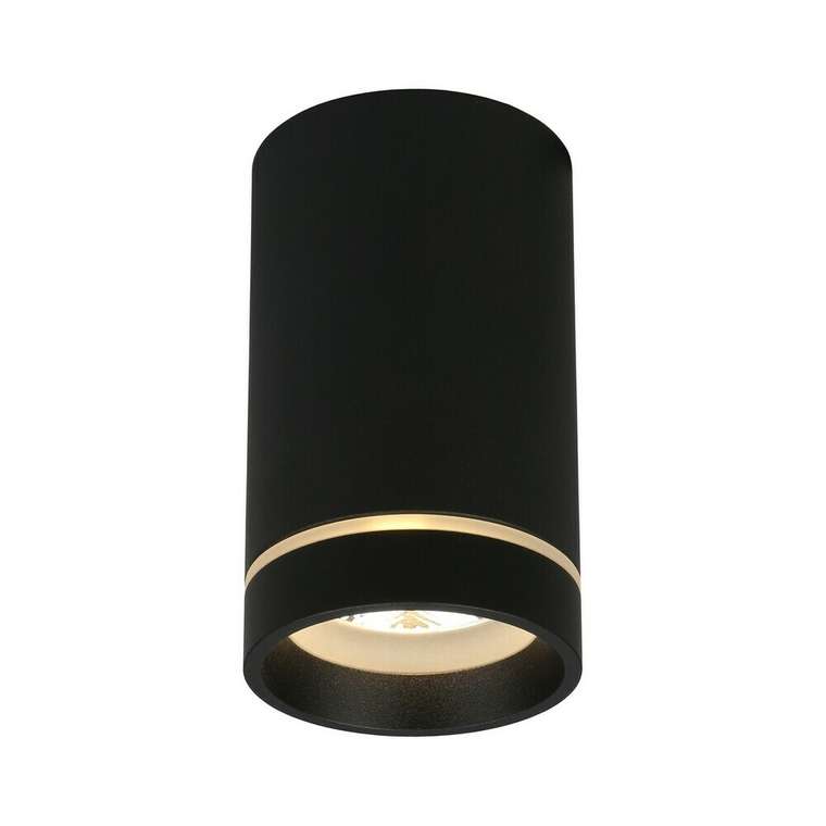 Потолочный светодиодный светильник Edda черного цвета
