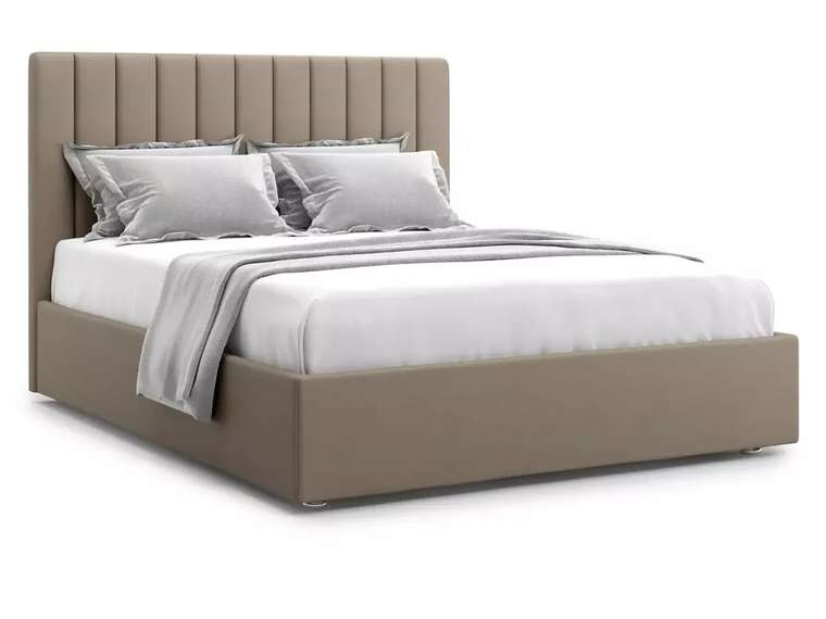 Кровать Premium Mellisa 160х200 коричневого цвета с подъемным механизмом