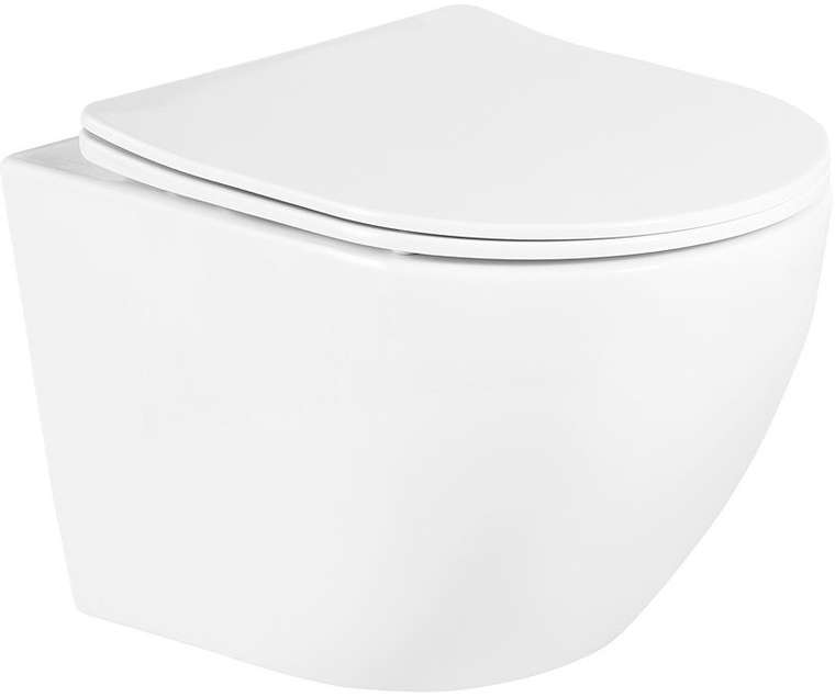 Комплект 3 в 1 инсталляция Berges Atom Line 410 + Унитаз подвесной BelBagno Uno BB3105CHR/SC + кнопка черная, хром