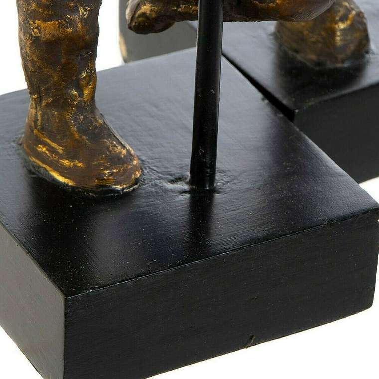 Декоративная фигура 20 x 10 x 31 cm Позолоченный Алюминий Древесина манго Балерина современный