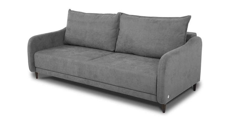 Прямой диван-кровать Бьёрг серого цвета