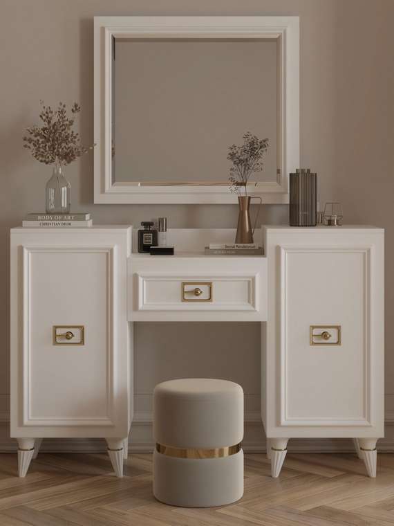 Туалетный столик Валенсия белого цвета