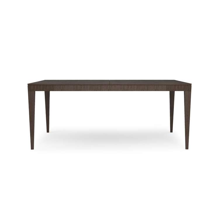 Раздвижной обеденный стол Линии 180х80 темно-коричневого цвета