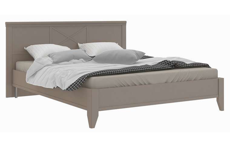 Кровать Кантри 140х200 коричневого цвета