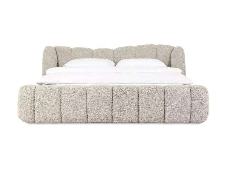 Кровать Litta 160х200 бежевого цвета без подъемного механизма