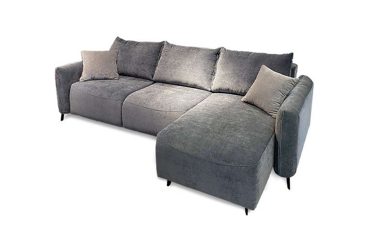 Угловой диван-кровать Соренто серого цвета