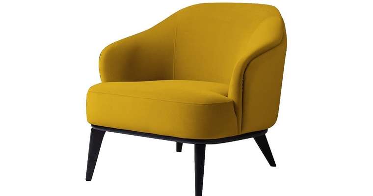 Кресло Bend желтого цвета