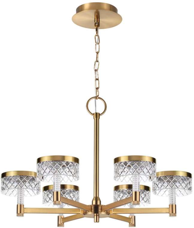 Подвесная люстра Odeon Light Fivre 5032/36L античн.бронза/металл/акрил LED 36W 4000K 2596лм