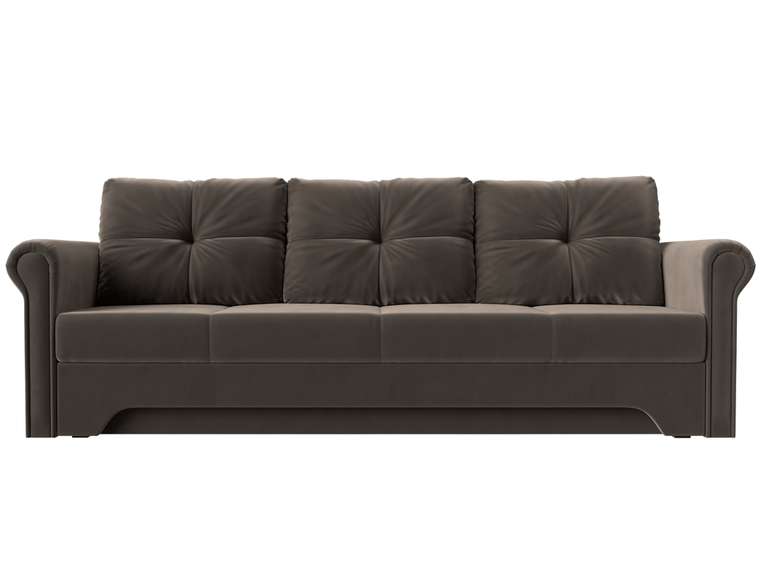 Прямой диван-кровать Европа коричневого цвета