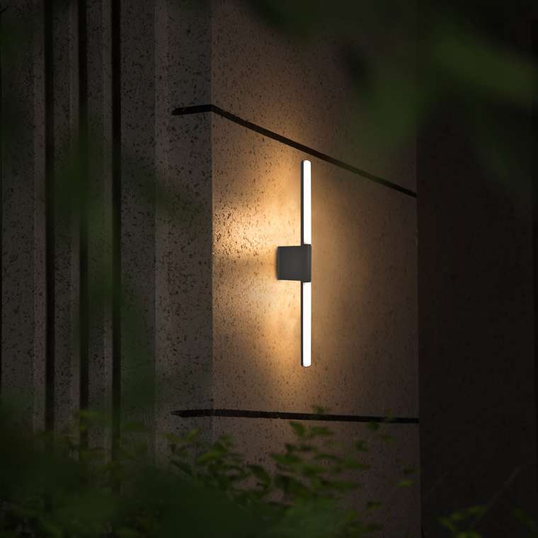 Уличный настенный светильник Arte lamp CALAMARO A5191AL-2BK