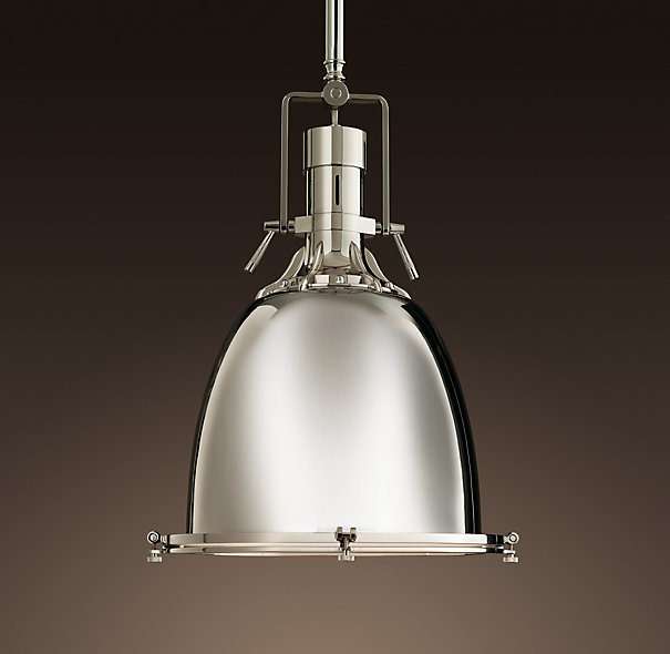 Потолочная лампа Polished nickel