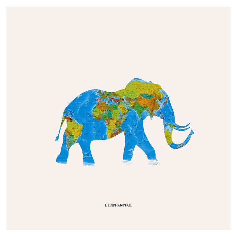Картина (репродукция, постер): L'elephanteau 
