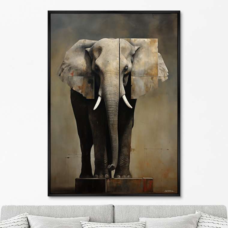 Репродукция картины Hoc est Elephanto, No 1, 2024г.
