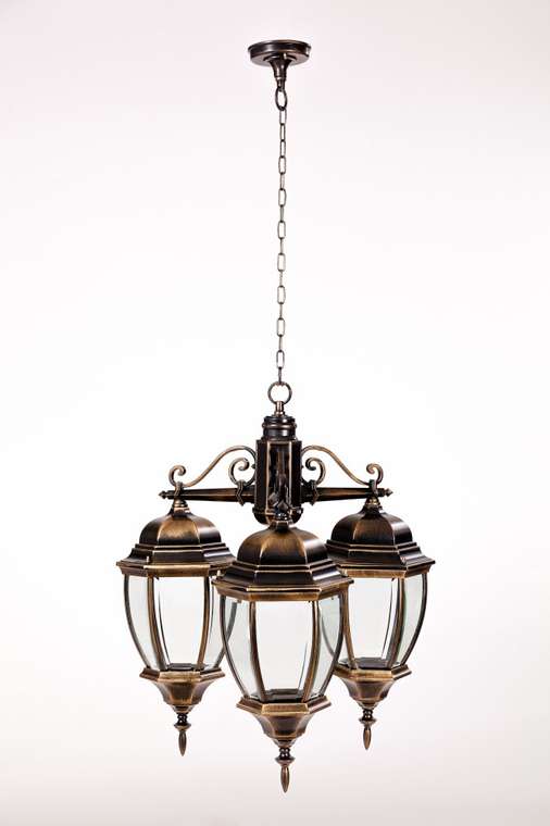 Уличный светильник подвесной IP44 Gb Oasis Light Arsenal L 91270L/3 в виде фонаря
