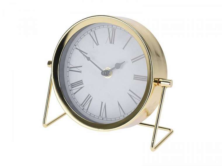Часы настольные Time золотого цвета