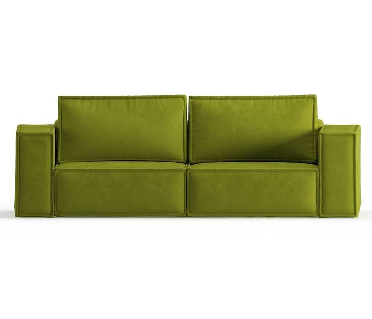 Диван-кровать из велюра Ли Рой зеленого цвета
