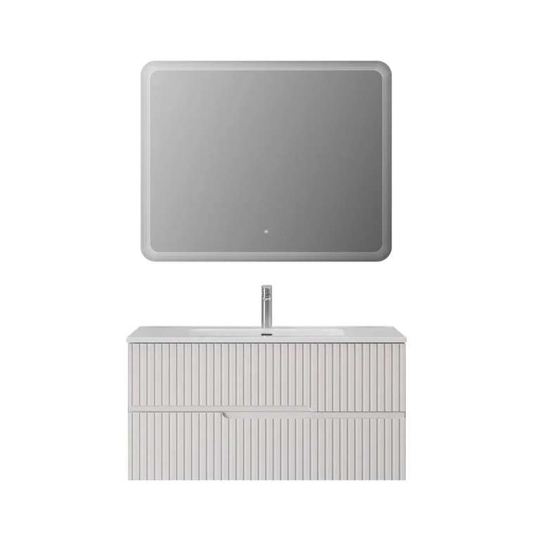 Мебель для ванной комнаты Duet 100 белого цвета