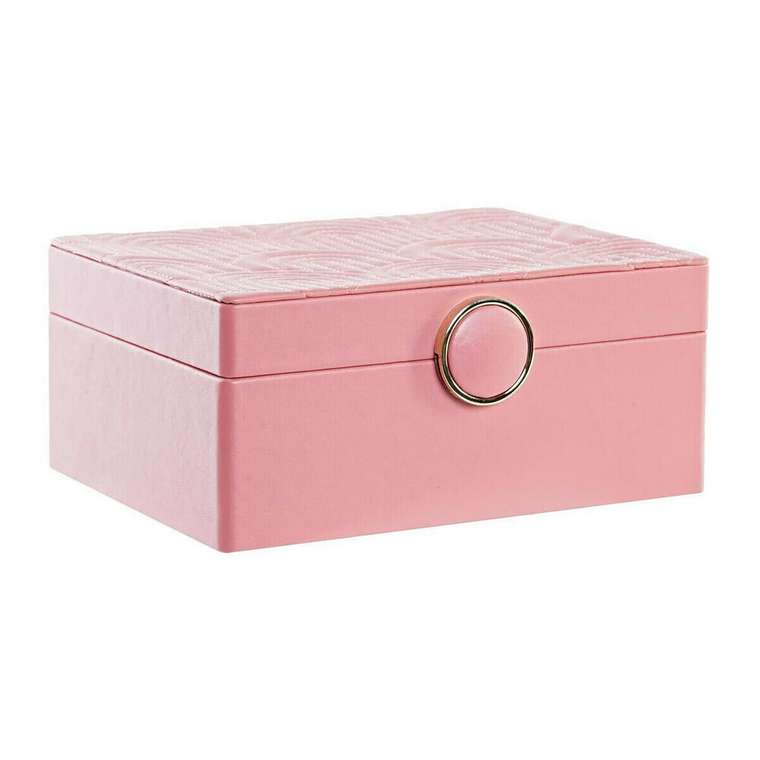 Шкатулка Розовый Деревянный MDF 17 x 13 x 8,5 cm