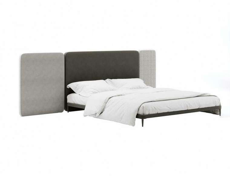 Кровать Licata 180х200 композиция 2 серого цвета