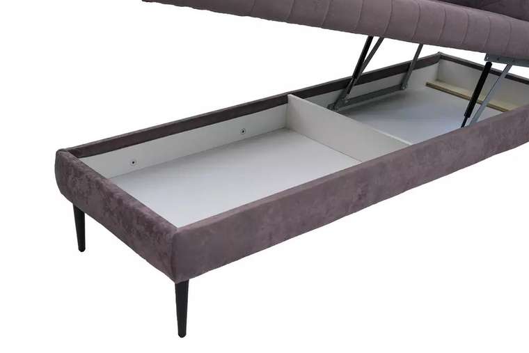 Кушетка-диван Адажио Лайт лилового цвета угол справа