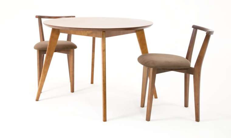 Обеденная группа Сканди D 90 цвета орех