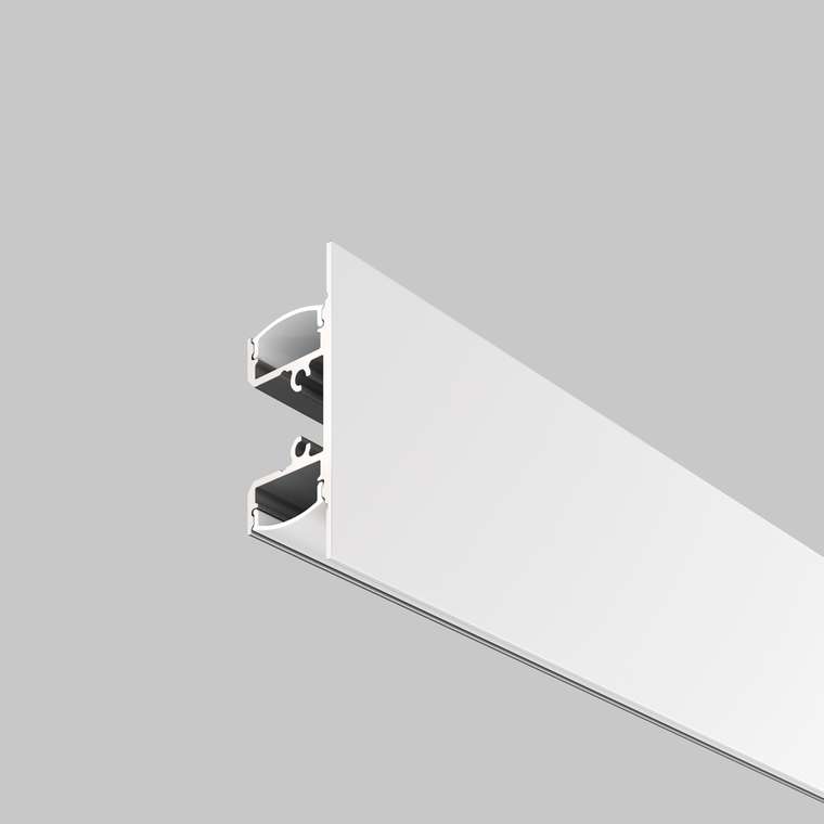 Алюминиевый профиль накладной 1.8x4.8 белого цвета