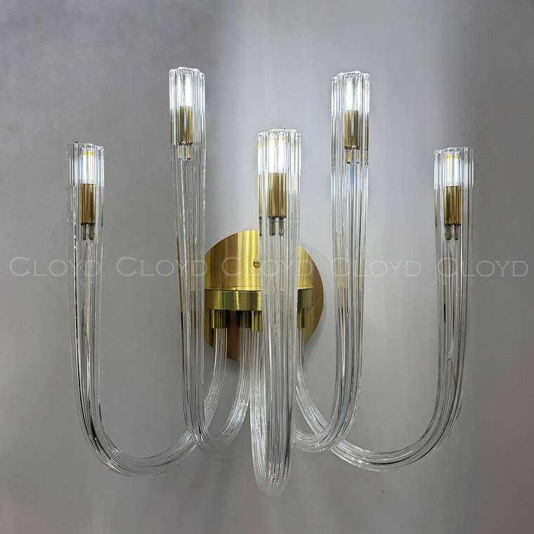 Бра Cloyd AEDA W5 / шир. 35 см - латунь