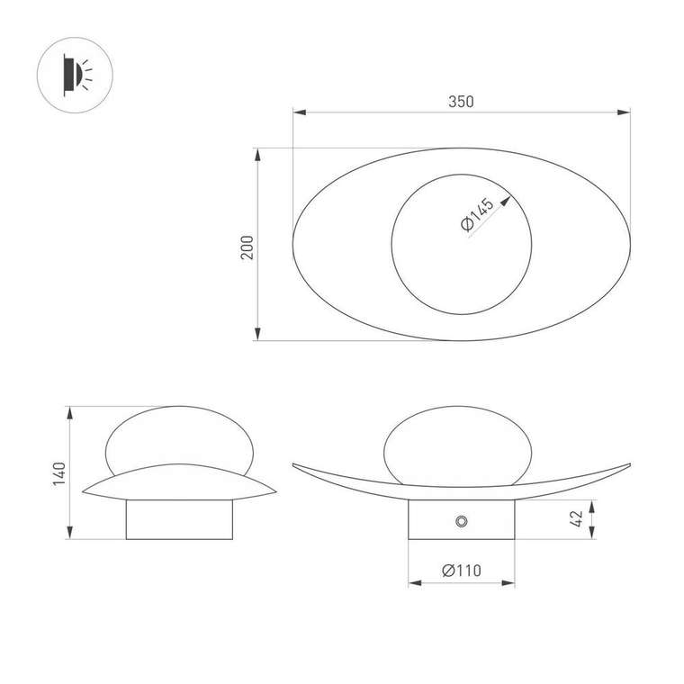 Настенный светильник Perlen 057588 (стекло, цвет белый)