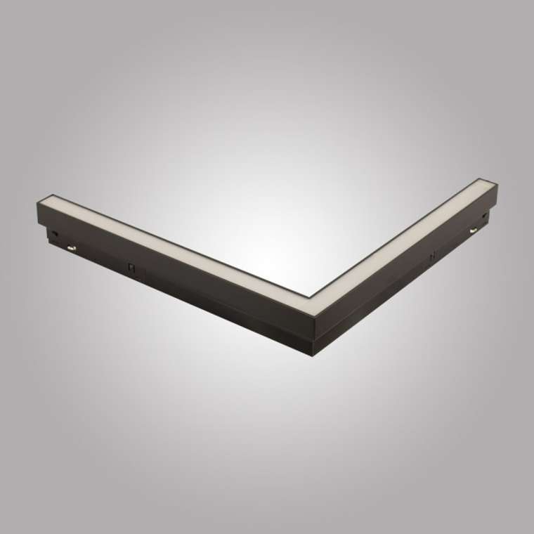 Трековый угловой светильник 48V светодиодный магнитный AM Group MAGNET AM511 LL-20-18+18P 4000K цоколь