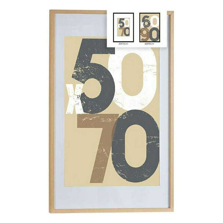 Фоторамка 62,5 x 2,5 x 92,5 cm Натуральный Пластик Деревянный MDF (6 штук)