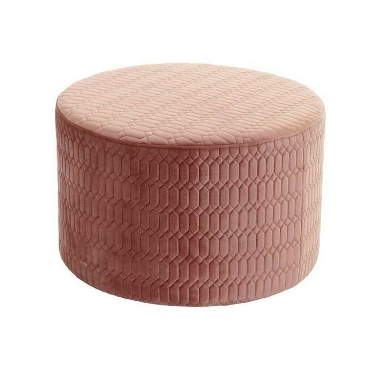 Пуфик подставка для ног Розовый Деревянный MDF Sixties 55 x 55 x 35 cm