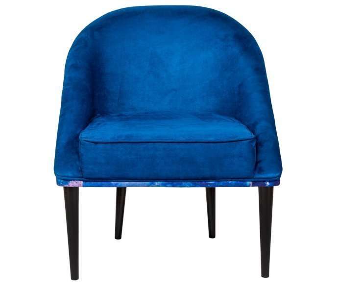 Кресло Водяные лилии синего цвета