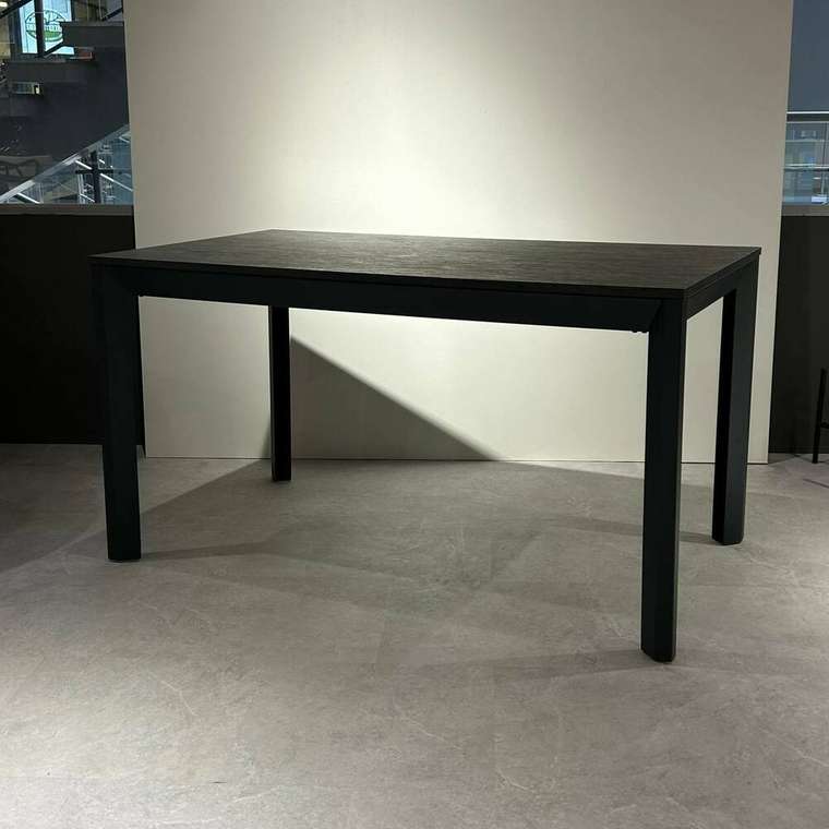 Обеденный стол Алмаз черно-серого цвета