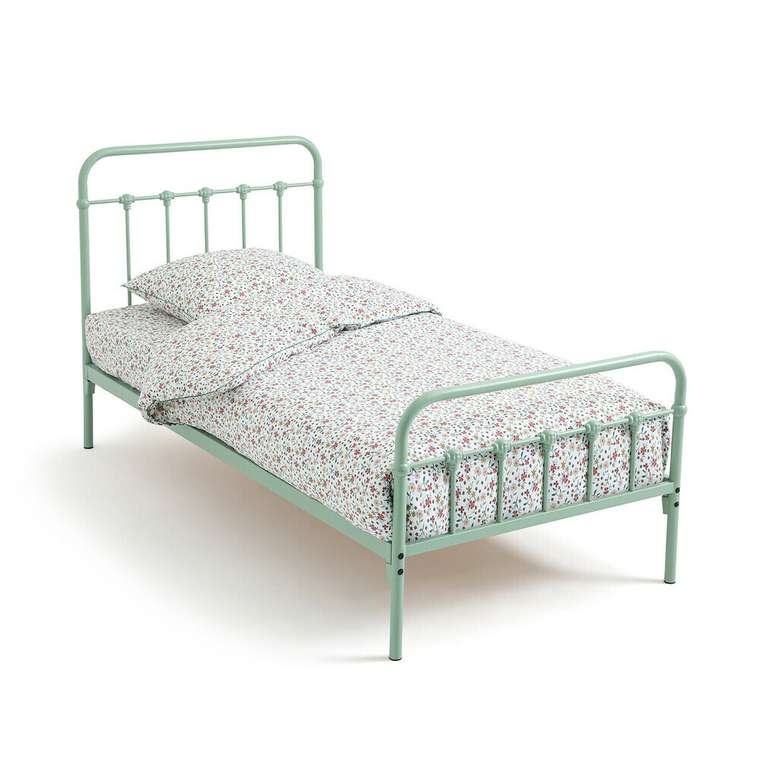 Металлическая кровать Asper 90x190 зеленого цвета
