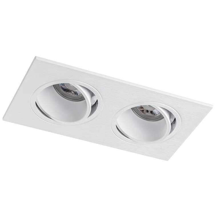 Рамка (светильник) PVC д/LED-модулей 941хх и LED-ламп D50мм SINGO 2X QUAD БЕЛЫЙ