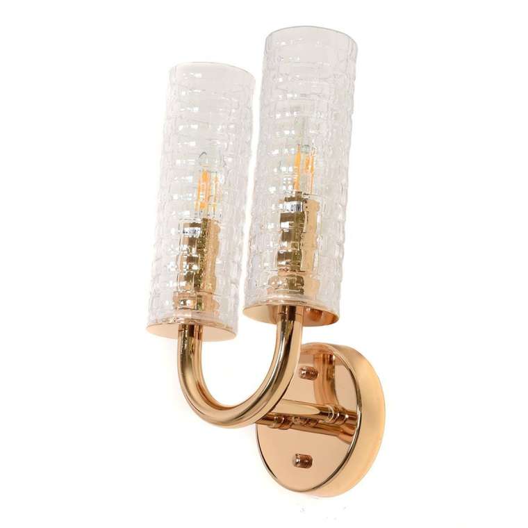 Бра Donatti LDW 8011-2W F.GD (стекло, цвет прозрачный)