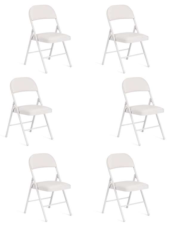 Набор из шести стульев Folder белого цвета