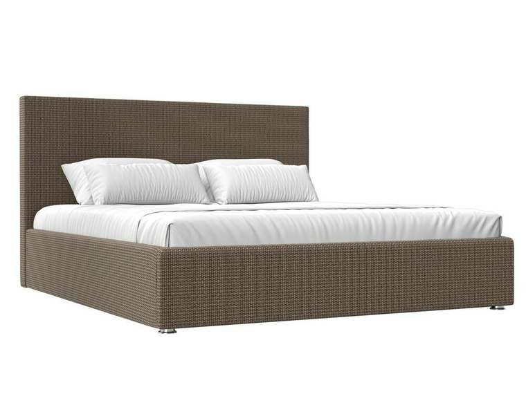 Кровать Кариба 180х200 бежево-коричневого цвета с подъемным механизмом