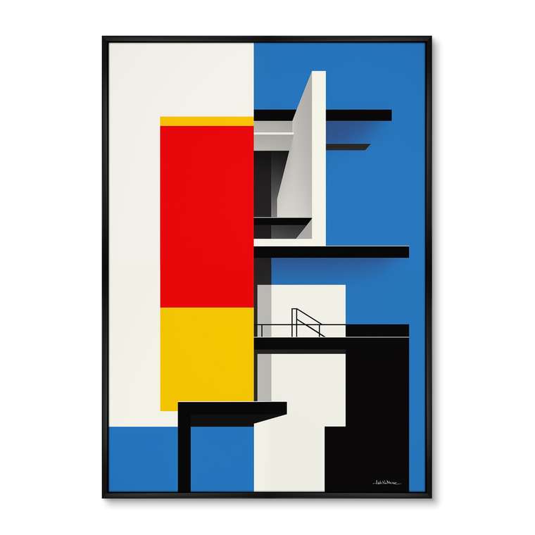 Репродукция картины Shape, color and light, No 2, 2024г.