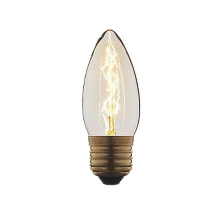 Ретро лампа накаливания E27 40W 220V 3540-E формы свечи