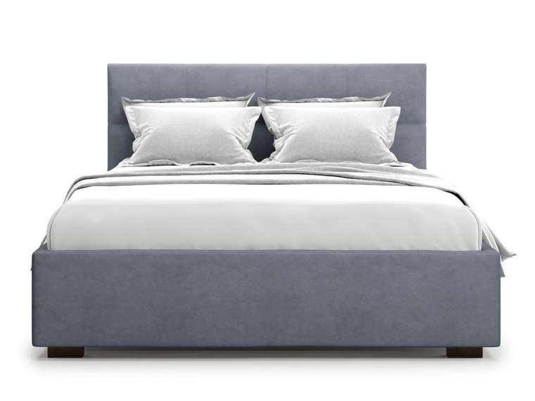 Кровать Garda 160х200 серого цвета с подъемным механизмом 