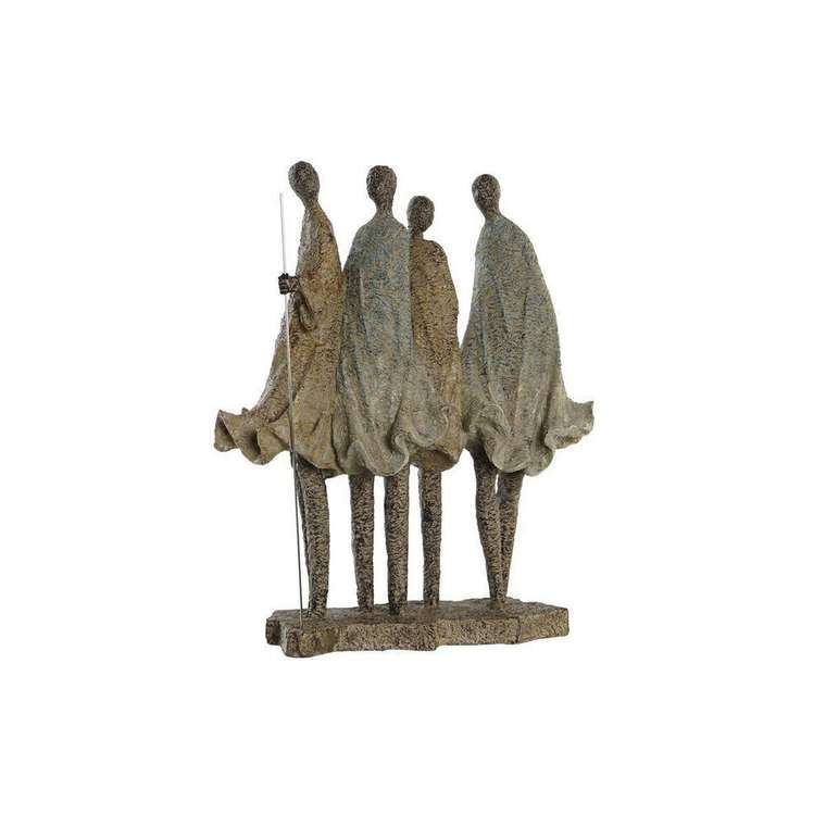Декоративная фигура Африканка Смола Разноцветный (33,5 x 14,5 x 41 cm)