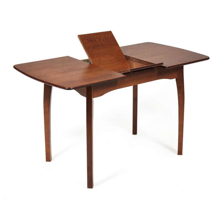 Обеденный раскладной стол Caterina темно-коричневого цвета