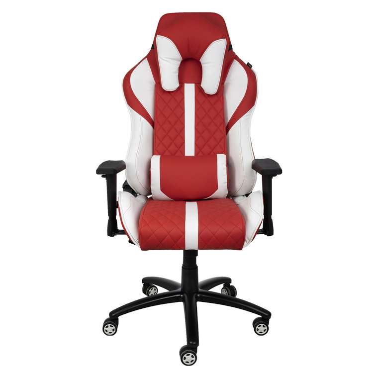 Кресло поворотное Sprinter красно-белого цвета