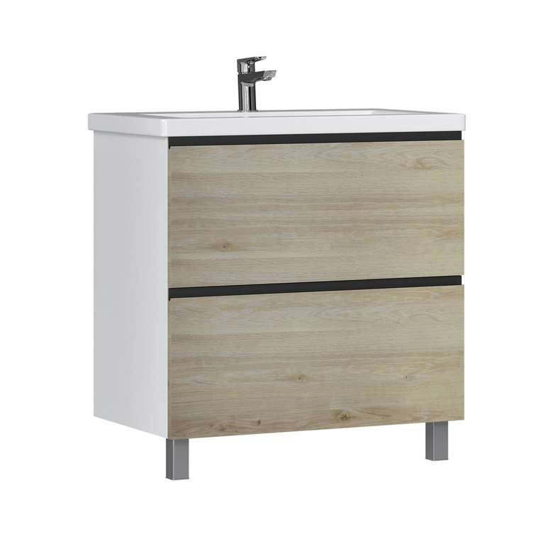 Тумба под раковину Cross 80 бежевого цвета