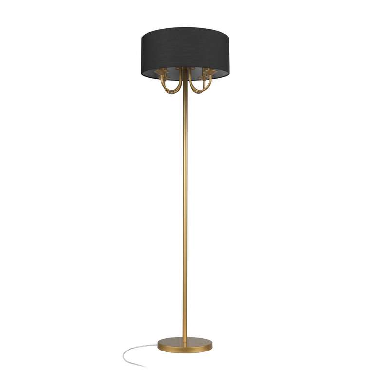 Торшер Balance 10416F GD (ткань, цвет черный)