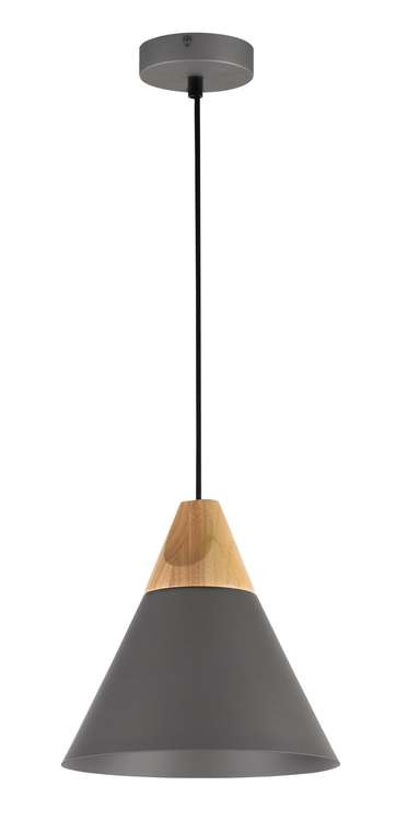 Подвесной светильник Bicones с плафоном серого цвета