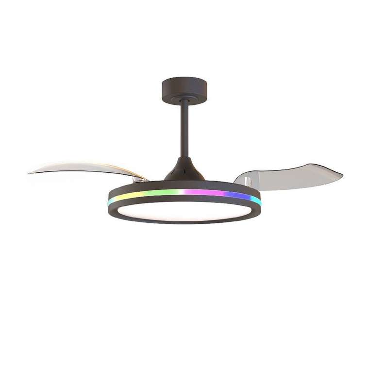 Люстра-вентилятор Rafaga 8728 (пластик, цвет черный)