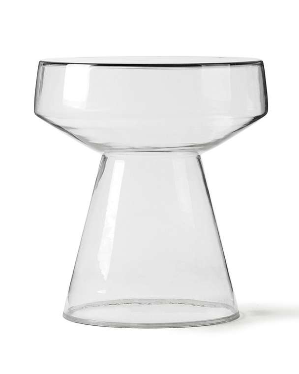 Приставной столик Флумс 37 из стекла