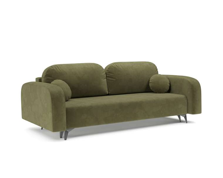 Прямой диван-кровать Цюрих зеленого цвета